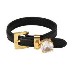 Leather Bangle Bracelet CZ Adjustable Bracelet Watch Belt Wristband Luxury Jewellery Gift - Guangzhou Mingshixuan Jewellery CO.,Ltd