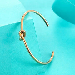 Luxury Circular Knot Bangles Cuff Bracelets Gold Color Jewelry - Guangzhou Mingshixuan Jewellery CO.,Ltd