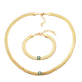 Cubic Zirconia Blade Chain Jewelry Crystal Bracelet Choker Necklace - Guangzhou Mingshixuan Jewellery CO.,Ltd