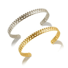 Gold Plated Chain Spherical Ball Bangles Adjustable Bracelet