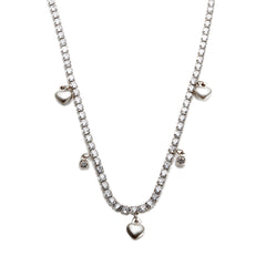 Shinny Cubic Zirconia Pentagram Charm Choker Necklace - Guangzhou Mingshixuan Jewellery CO.,Ltd