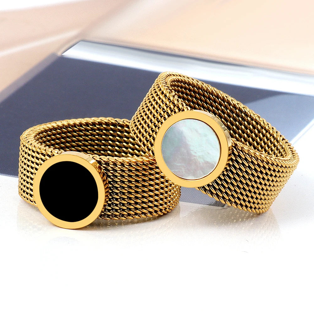 Mesh Opening Men Ring Bangle Bracelet Charm Bangle Ring Jewelry Sets - Guangzhou Mingshixuan Jewellery CO.,Ltd