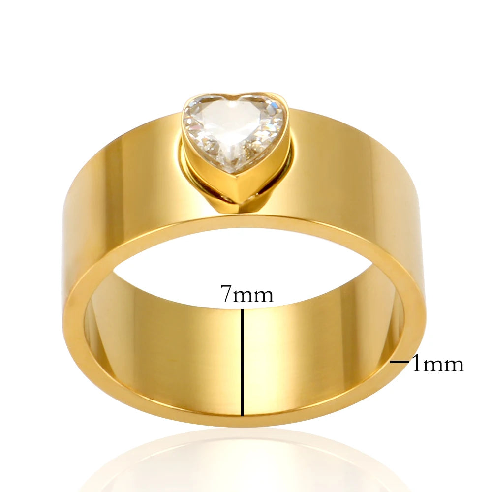 Personalized Heart Rings - Guangzhou Mingshixuan Jewellery CO.,Ltd