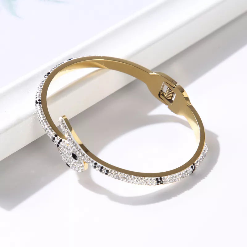 Luxury Bangles Trendy Fashion CZ Cuff Bangle Snake Bracelet Jewelry Gift - Guangzhou Mingshixuan Jewellery CO.,Ltd