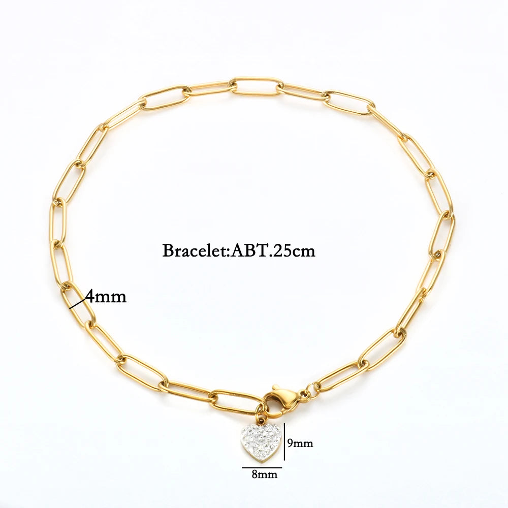 Crystals Heart Pendant Anklets Foot Chain Jewelry - Guangzhou Mingshixuan Jewellery CO.,Ltd