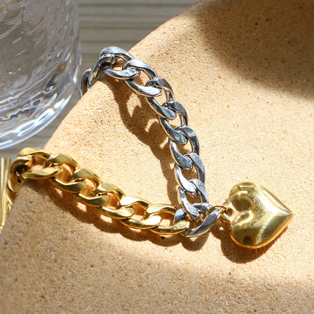 High Quality Heavy Cuban Chain Bracelet (Gold Golor | Silver Color ) - Guangzhou Mingshixuan Jewellery CO.,Ltd