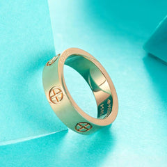 Cross Stainless Steel Ring Couple Luxury Jewelry - Guangzhou Mingshixuan Jewellery CO.,Ltd