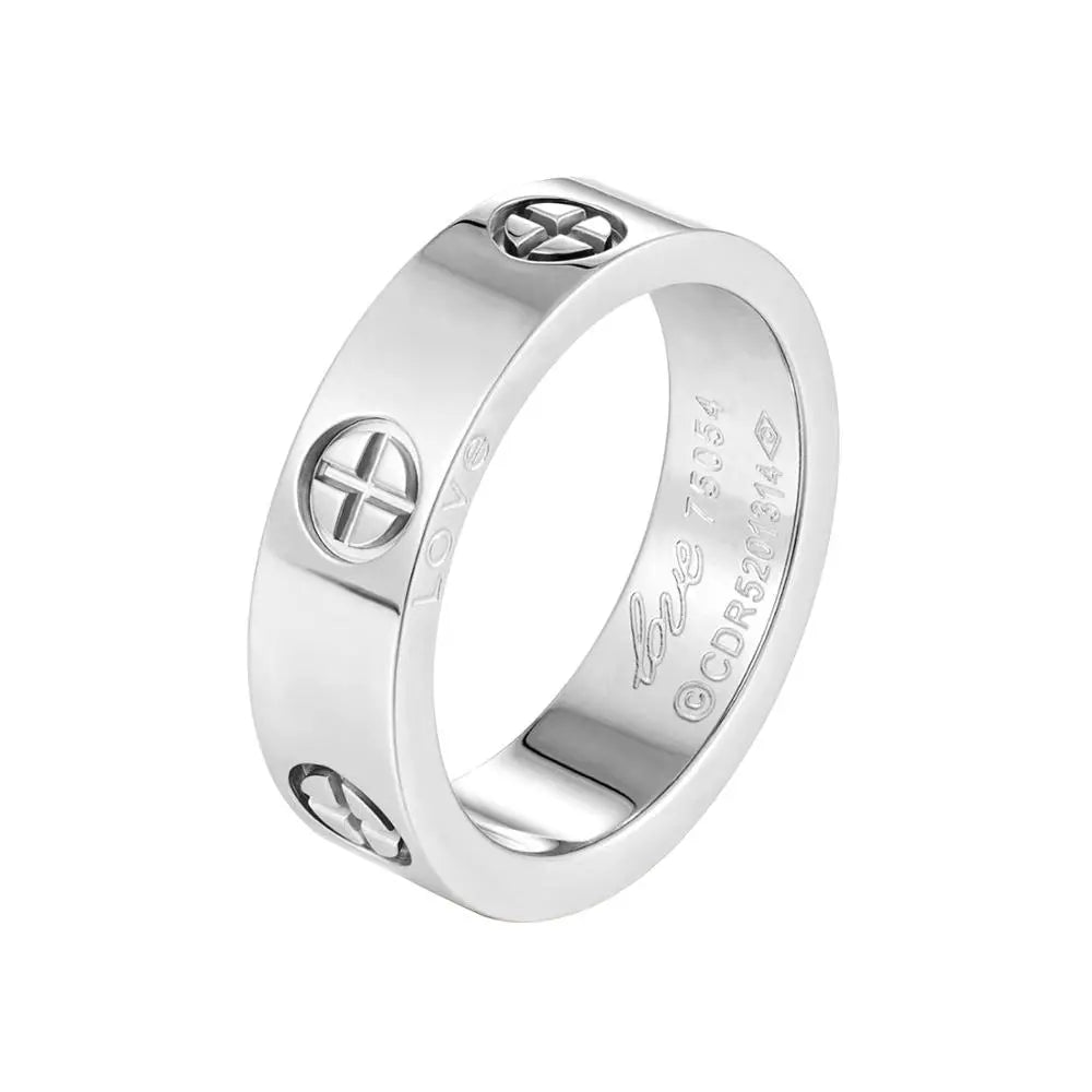 Fashion Cross Ring Lover Couple Luxury Jewelry - Guangzhou Mingshixuan Jewellery CO.,Ltd