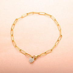 Crystals Heart Pendant Anklets Foot Chain Jewelry - Guangzhou Mingshixuan Jewellery CO.,Ltd