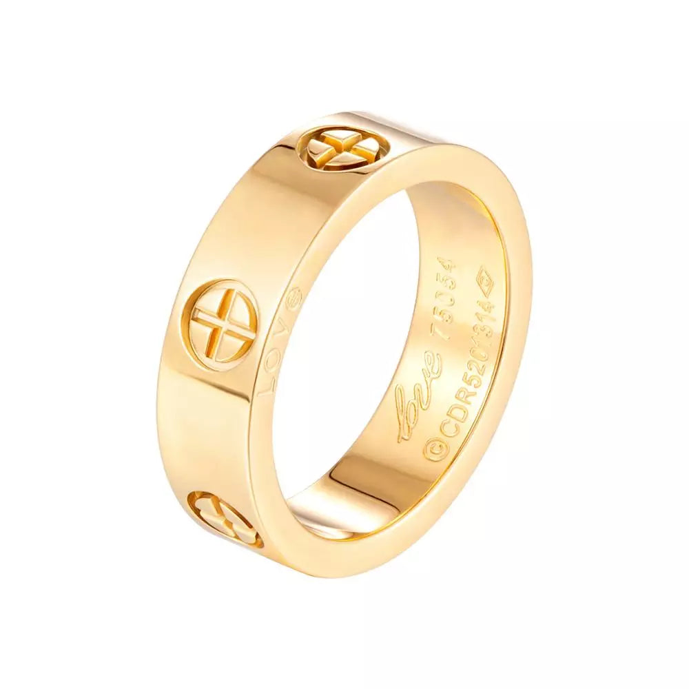 Fashion Cross Ring Lover Couple Luxury Jewelry - Guangzhou Mingshixuan Jewellery CO.,Ltd