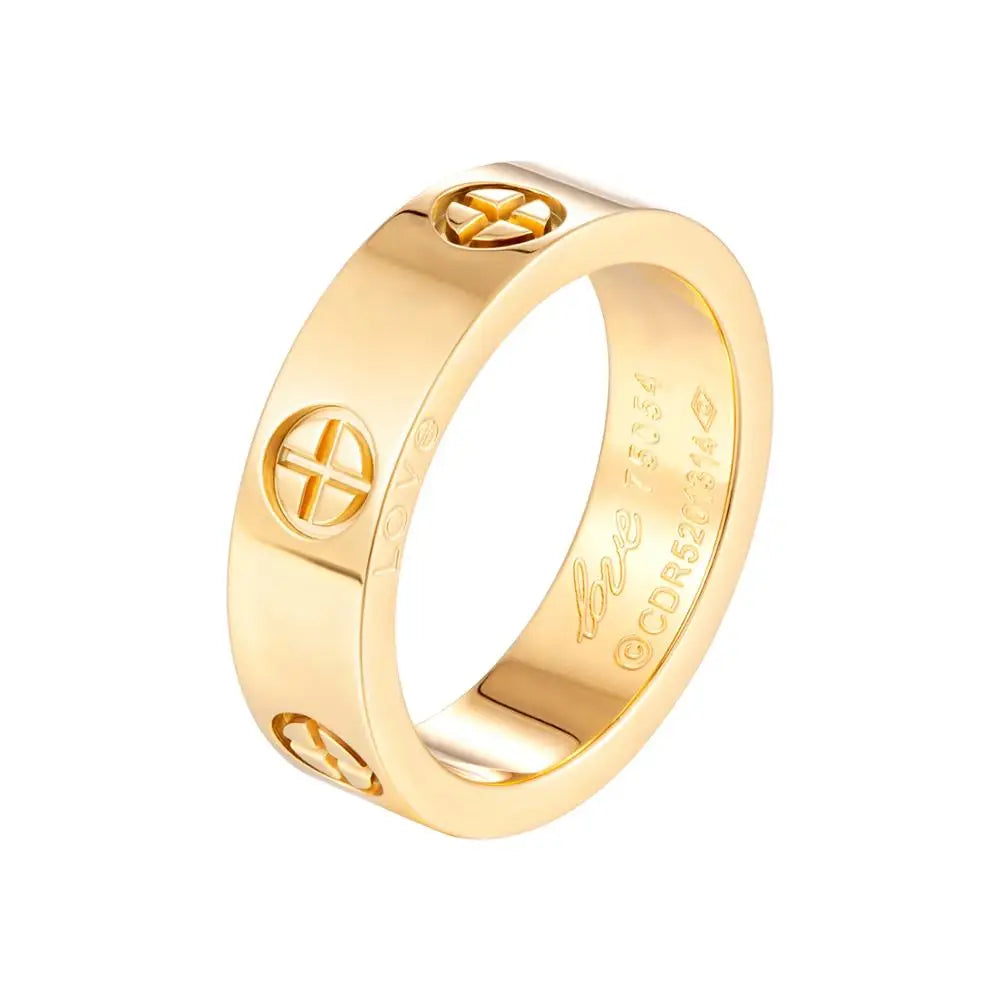 Cross Stainless Steel Ring Couple Luxury Jewelry - Guangzhou Mingshixuan Jewellery CO.,Ltd