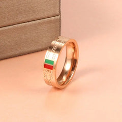 Charming 8 pattern Finger Ring Luxury Wedding Jewelry Stainess Steel Rings Classic Gold Plating - Guangzhou Mingshixuan Jewellery CO.,Ltd