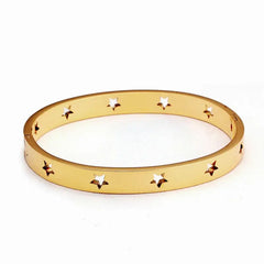 Stainless Steel Bangle Bracelets Hollow Out Star BandWrist Jewelry - Guangzhou Mingshixuan Jewellery CO.,Ltd