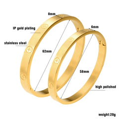 Luxury Bangle Bracelet Rose Gold Color Wristband Bangles Gift Trendy Stainless Steel Bracelets - Guangzhou Mingshixuan Jewellery CO.,Ltd