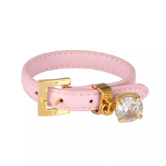 Leather Bangle Bracelet CZ Adjustable Bracelet Watch Belt Wristband Luxury  Jewellery Gift - Guangzhou Mingshixuan Jewellery CO.,Ltd