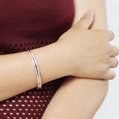 Trendy Cuff Bangle Bracelet Cubic Zirconia Luxury Jewelry - Guangzhou Mingshixuan Jewellery CO.,Ltd