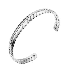 Cuff Bangle Lover Bracelet Stainless Steel Wheat Ears Charming Jewelry Wedding Party Gift - Guangzhou Mingshixuan Jewellery CO.,Ltd