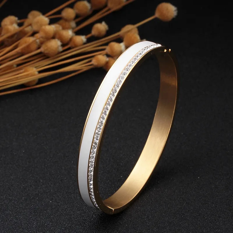 Beauty Stainless Steel Ceramic Resin Bracelets - Guangzhou Mingshixuan Jewellery CO.,Ltd