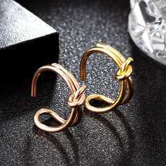 Simple Knot Design Rings Opening Can be Adjustable Trendy Ring - Guangzhou Mingshixuan Jewellery CO.,Ltd