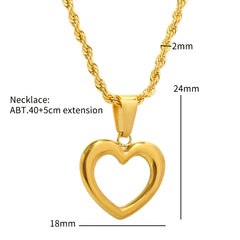 Love Hollow Pendant Classic Romantic Necklace Earrings - Guangzhou Mingshixuan Jewellery CO.,Ltd