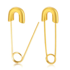 Minimalist Metal Hoop Earrings Punk Pin Paperclip Safety Stud Earrings - Guangzhou Mingshixuan Jewellery CO.,Ltd