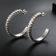 Hoop Earrings Fashion Party Jewelry Temperament Unusual Earrings Stainless Steel - Guangzhou Mingshixuan Jewellery CO.,Ltd