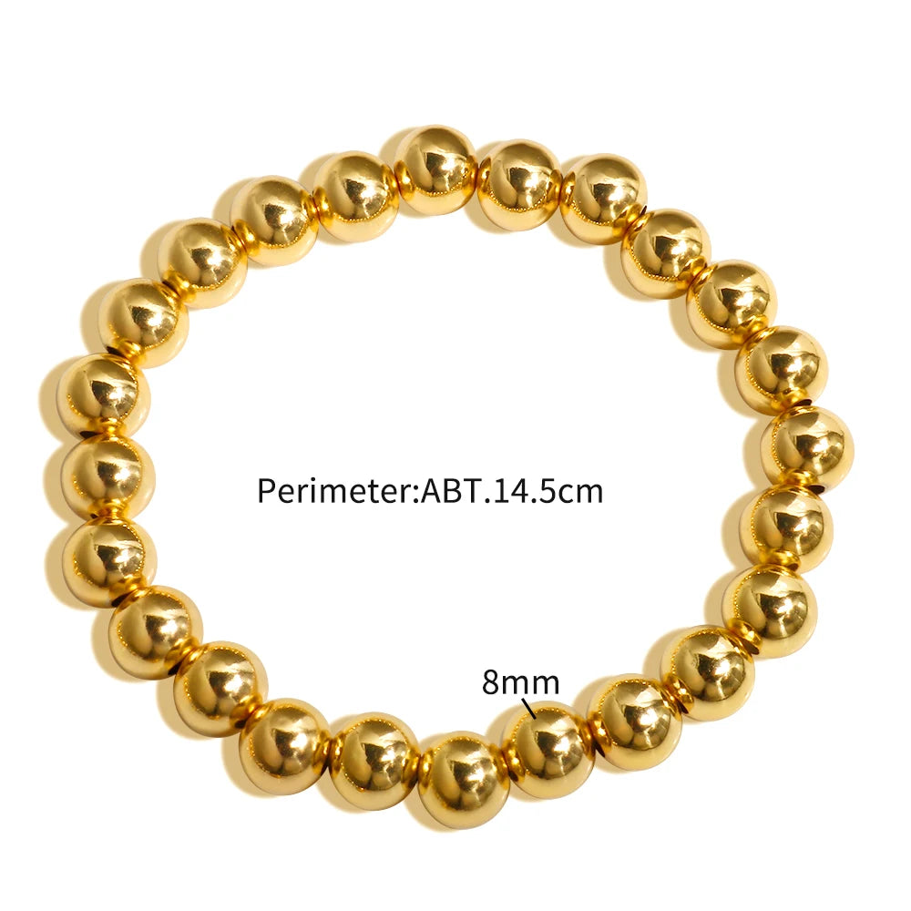 Smooth Beads Necklace Bracelet Ring Set - Guangzhou Mingshixuan Jewellery CO.,Ltd