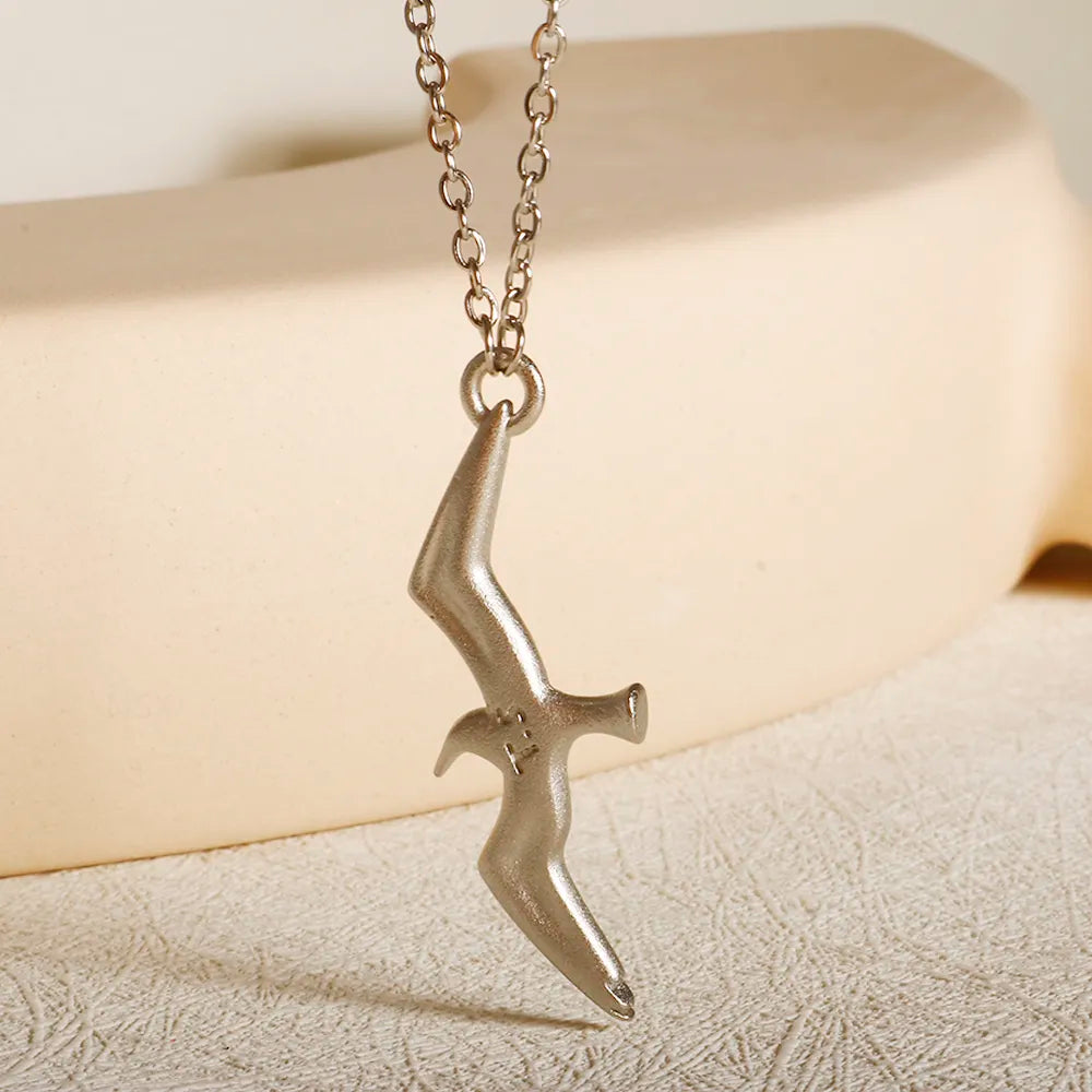 TS Seagull Pendant Necklace Bird Charm Chain Necklace Couple Jewelry Stainless Steel - Guangzhou Mingshixuan Jewellery CO.,Ltd