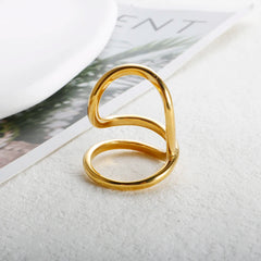 Abstract Line Twisted Vintage Finger Ring - Guangzhou Mingshixuan Jewellery CO.,Ltd