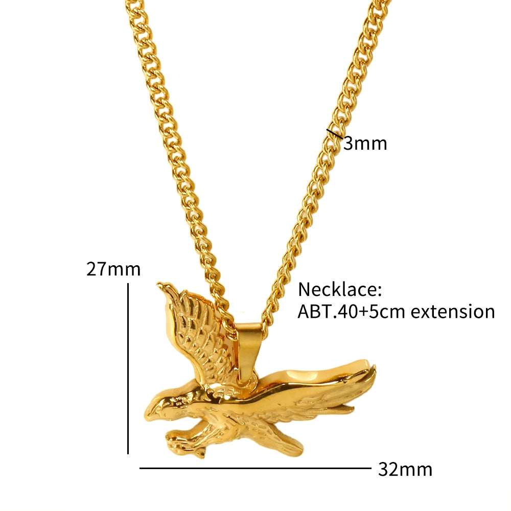 Dapeng Spreading Wings Pendant Necklace