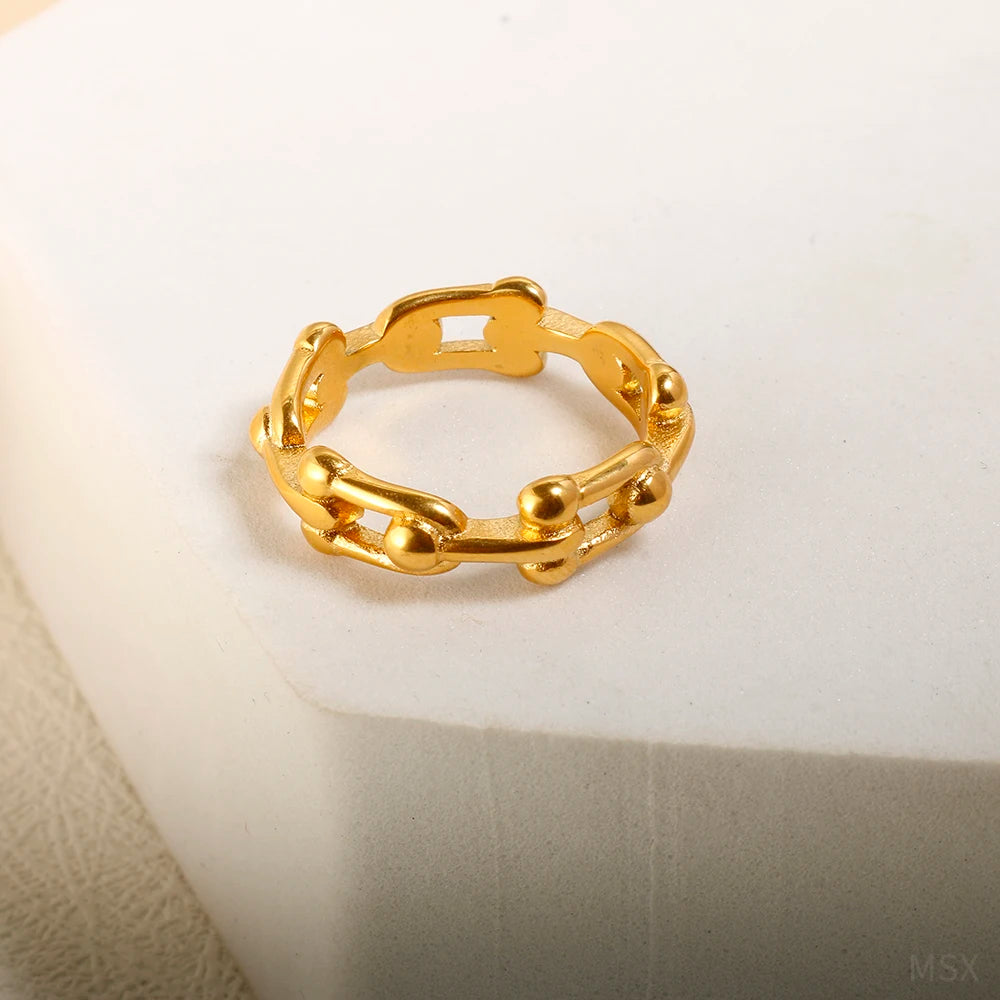 Fashion Jewelry Geometric Finger Ring - Guangzhou Mingshixuan Jewellery CO.,Ltd