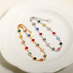 Pop Star Bracelet 13 Birthstones Album Colorful Crystal Bejeweled Bracelet Stainless Steel Jewelry - Guangzhou Mingshixuan Jewellery CO.,Ltd