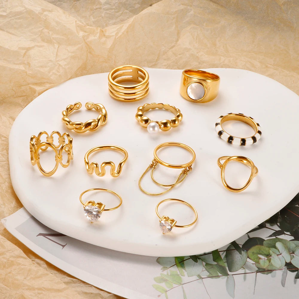 Curved Line Finger Ring Charm Jewelry - Guangzhou Mingshixuan Jewellery CO.,Ltd