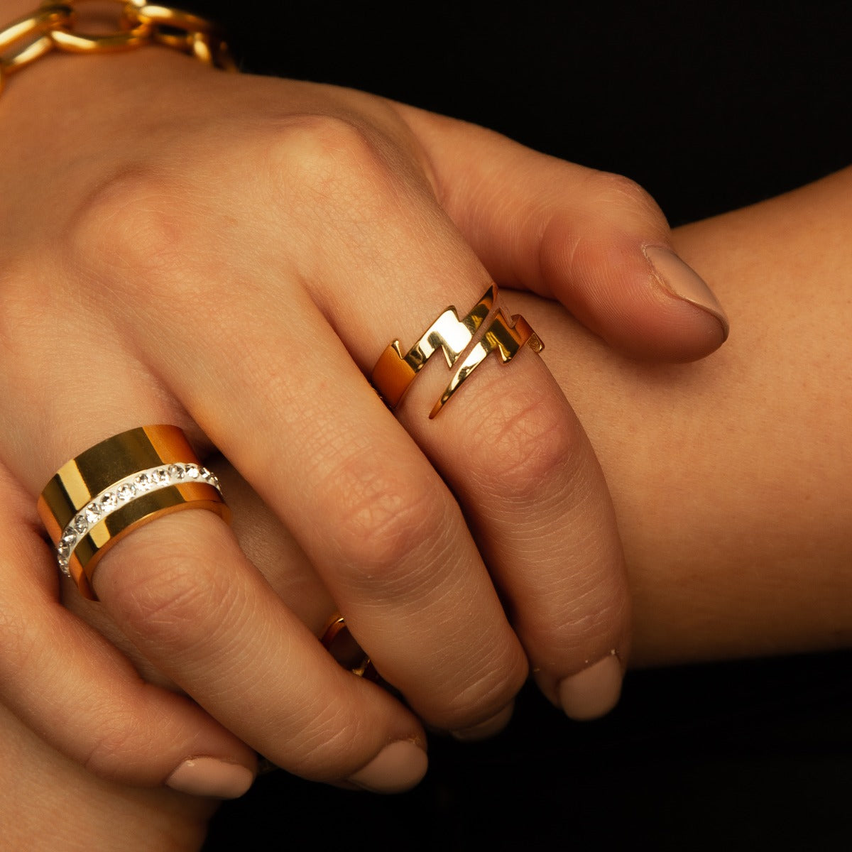 Liguria Stone Ring - Gold