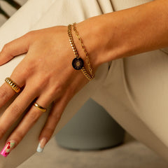 MNML Block Ring - Gold