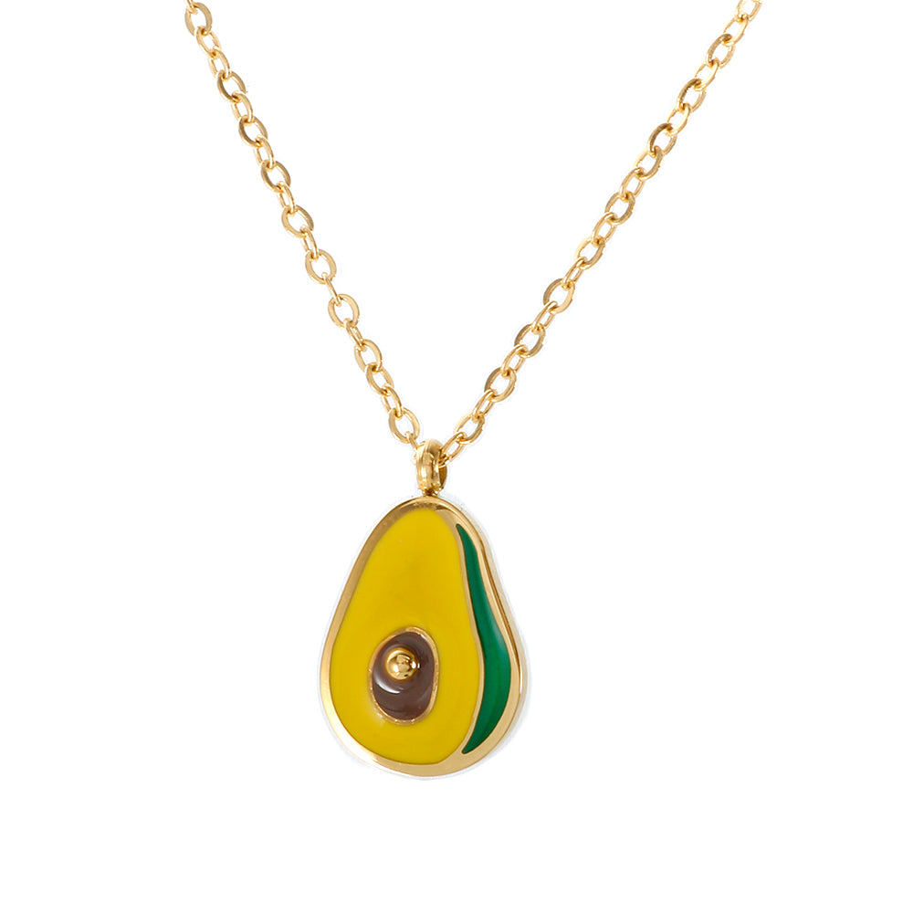 Fruit Pendant Necklaces Avocado Collar Choker - Guangzhou Mingshixuan Jewellery CO.,Ltd