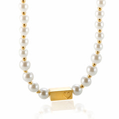 Big White Glass Pearl Chain High Quality Necklace - Guangzhou Mingshixuan Jewellery CO.,Ltd