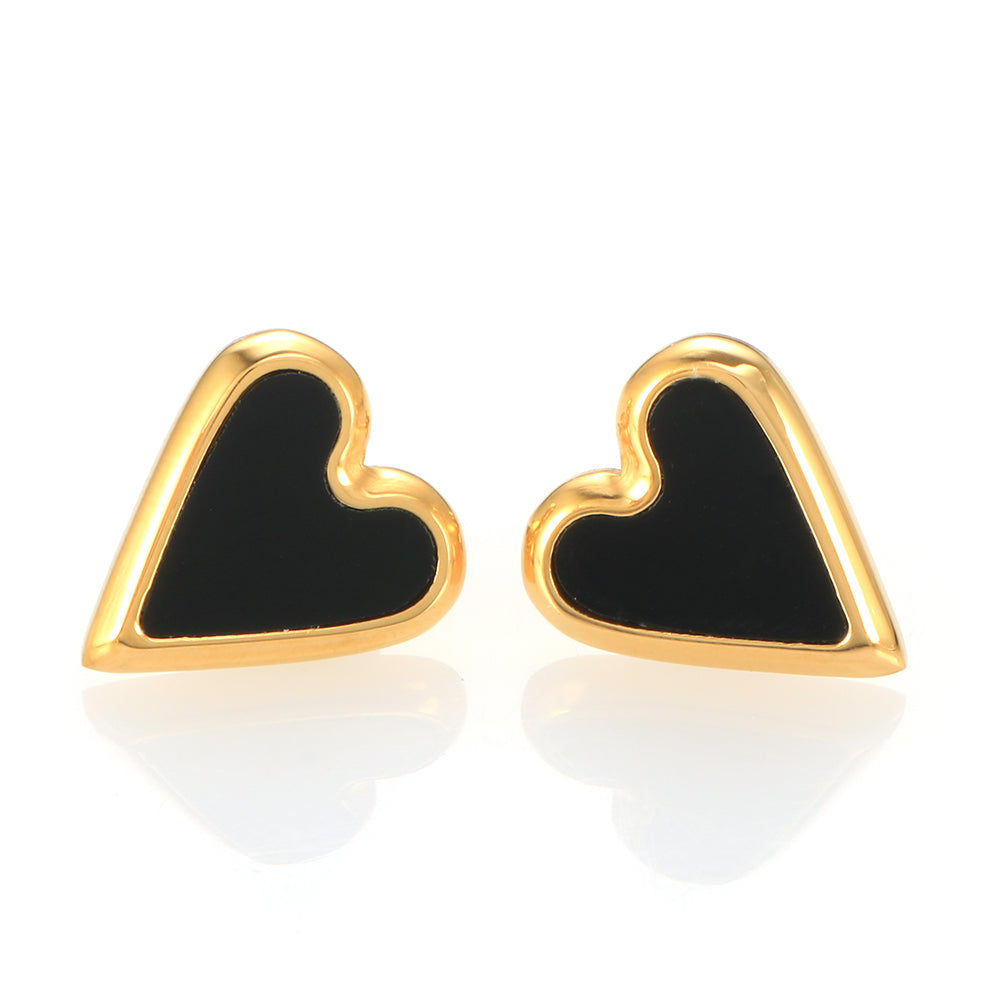 Heart Shape Pendant Necklace Tiny Love Shell Stud Earrings - Guangzhou Mingshixuan Jewellery CO.,Ltd