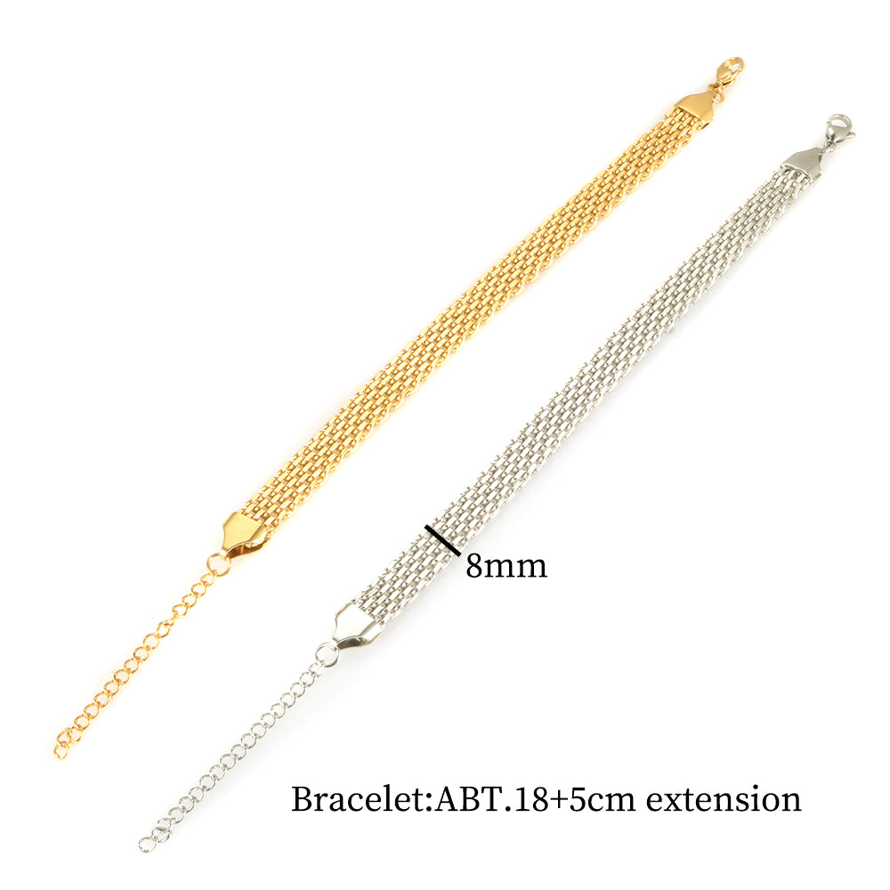 Mesh Necklace Wacthband Chain Bracelet - Guangzhou Mingshixuan Jewellery CO.,Ltd