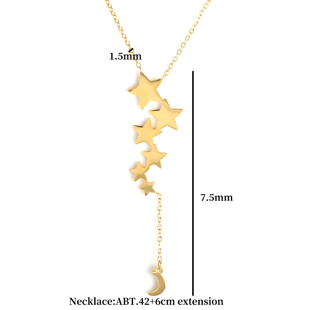 Small Bead Pendant Star Tassel Cute Starfish Charm Gold Plated Necklace - Guangzhou Mingshixuan Jewellery CO.,Ltd