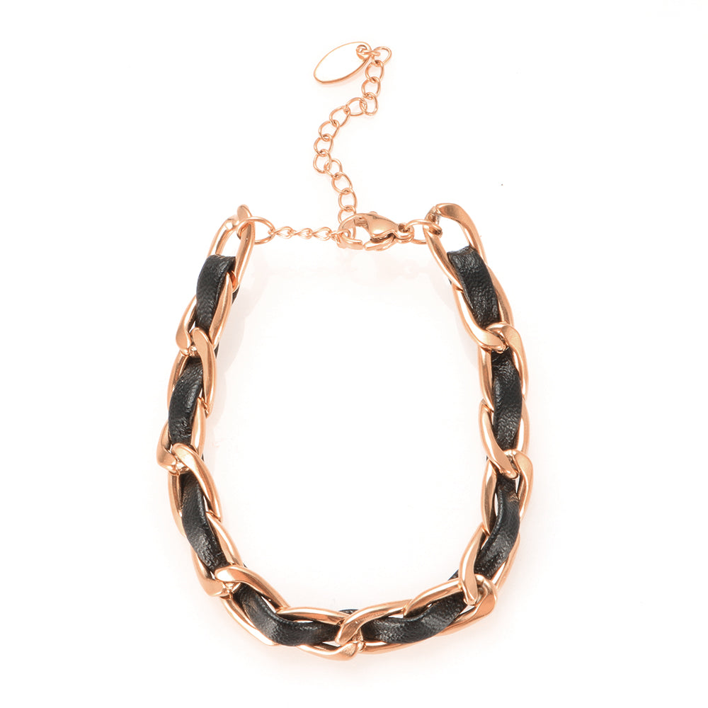 Leather Rope Chain Bracelet Woven Choker Chain Necklace - Guangzhou Mingshixuan Jewellery CO.,Ltd