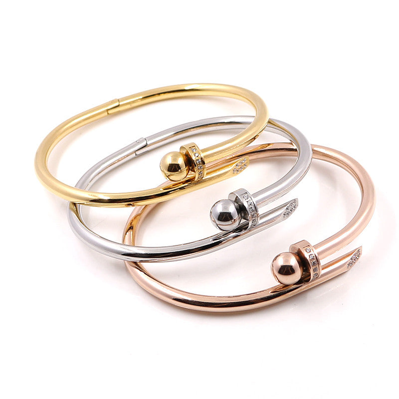 Stylish Screws Bangle for Women - Guangzhou Mingshixuan Jewellery CO.,Ltd