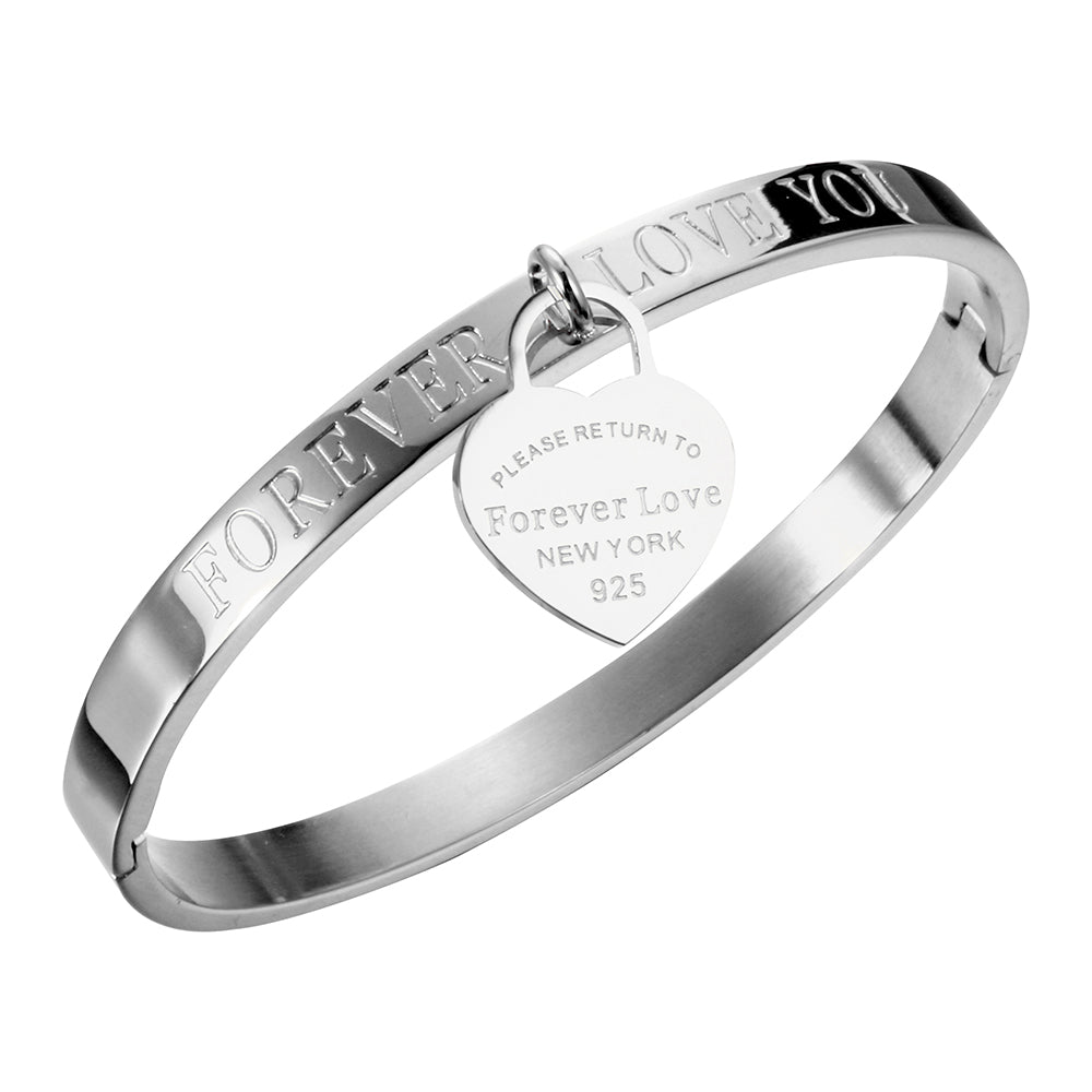Bracelet with Heart Pendant Luxury Jewelry Brand - Guangzhou Mingshixuan Jewellery CO.,Ltd